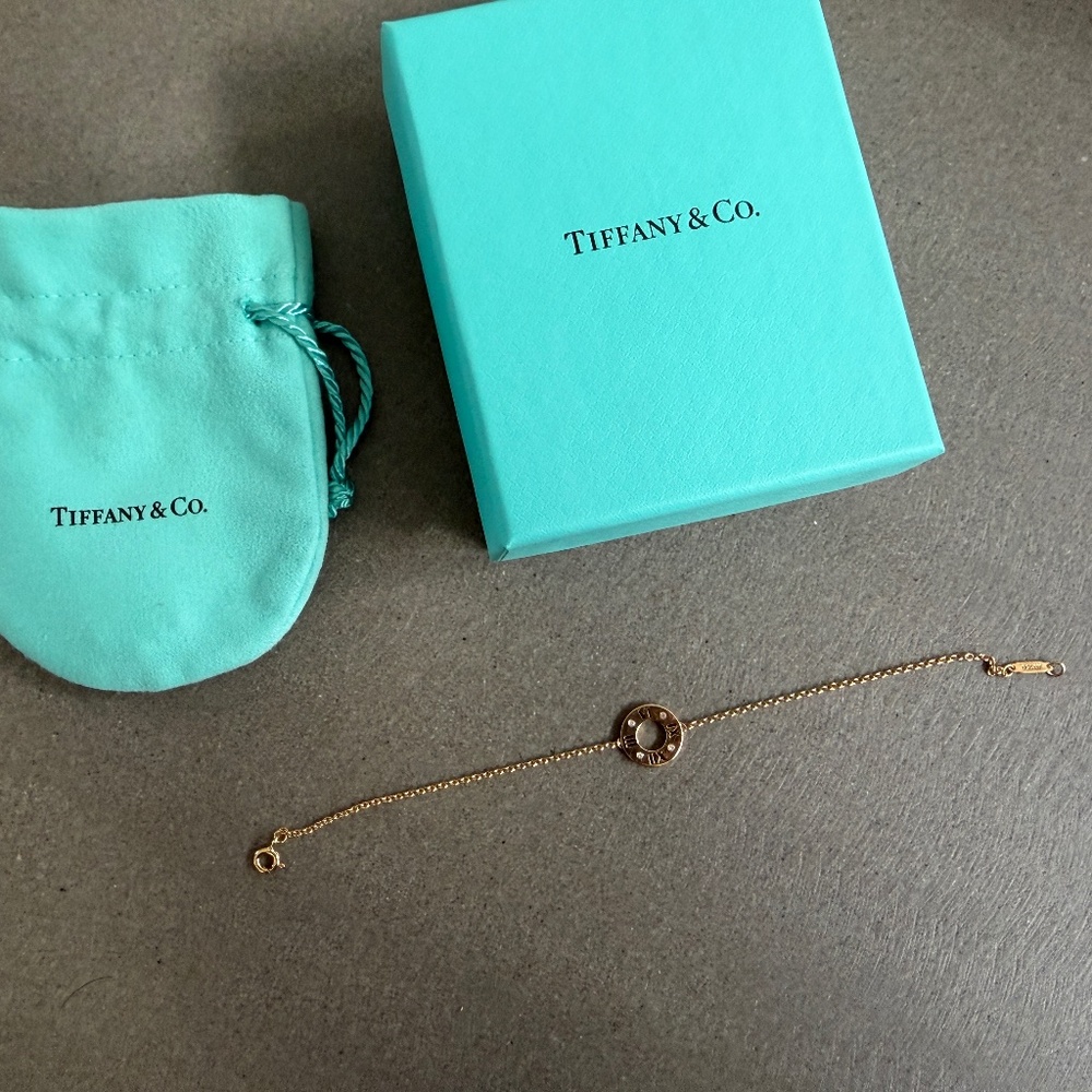 Tiffany Atlas Diamond Bracelet 18K  Rose Gold